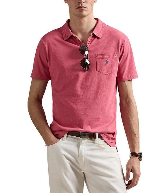 Polo Ralph Lauren Short Sleeve Linen-Blend Jersey Polo Shirt Product Image