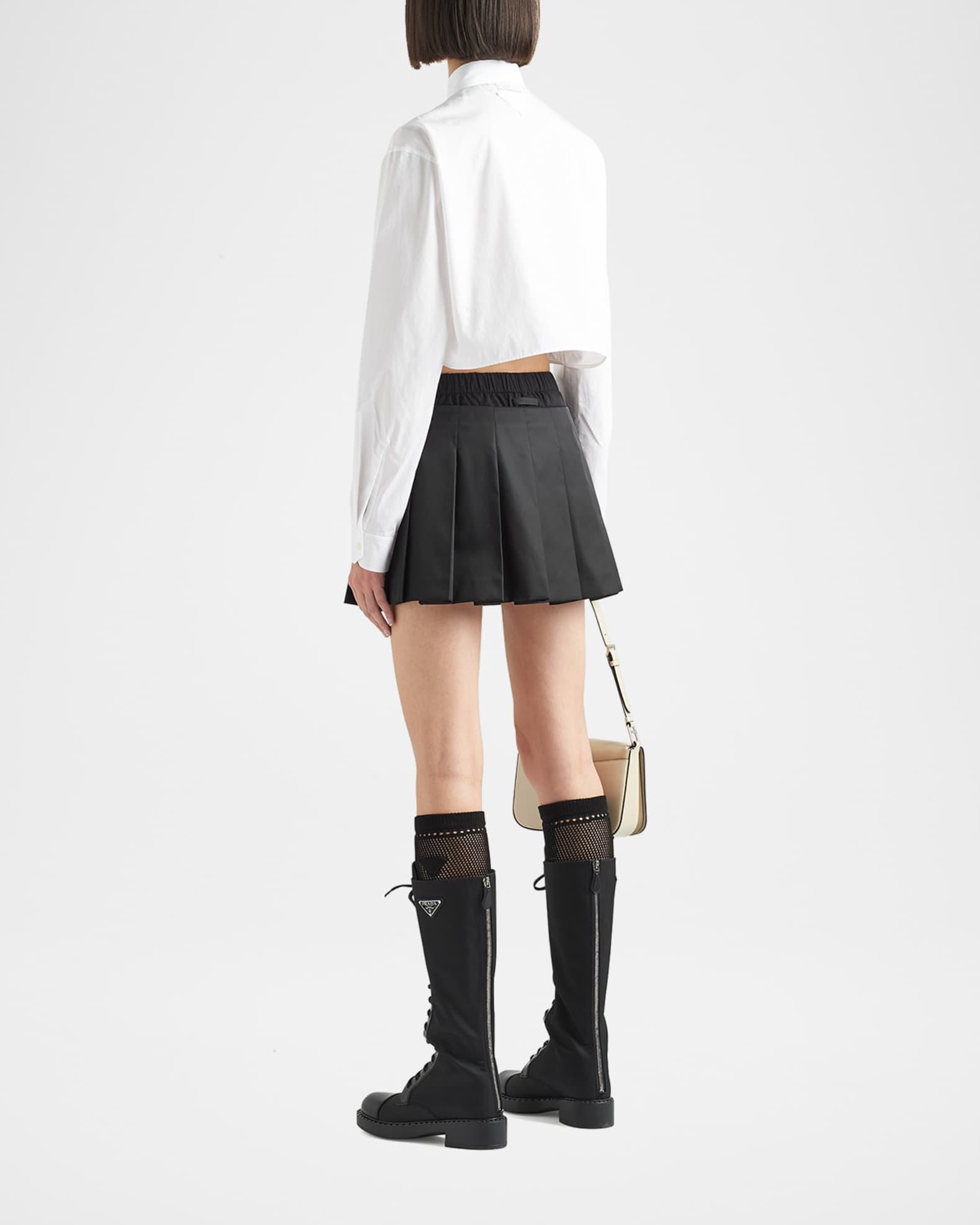 Pleated Re-Nylon Mini Skirt Product Image