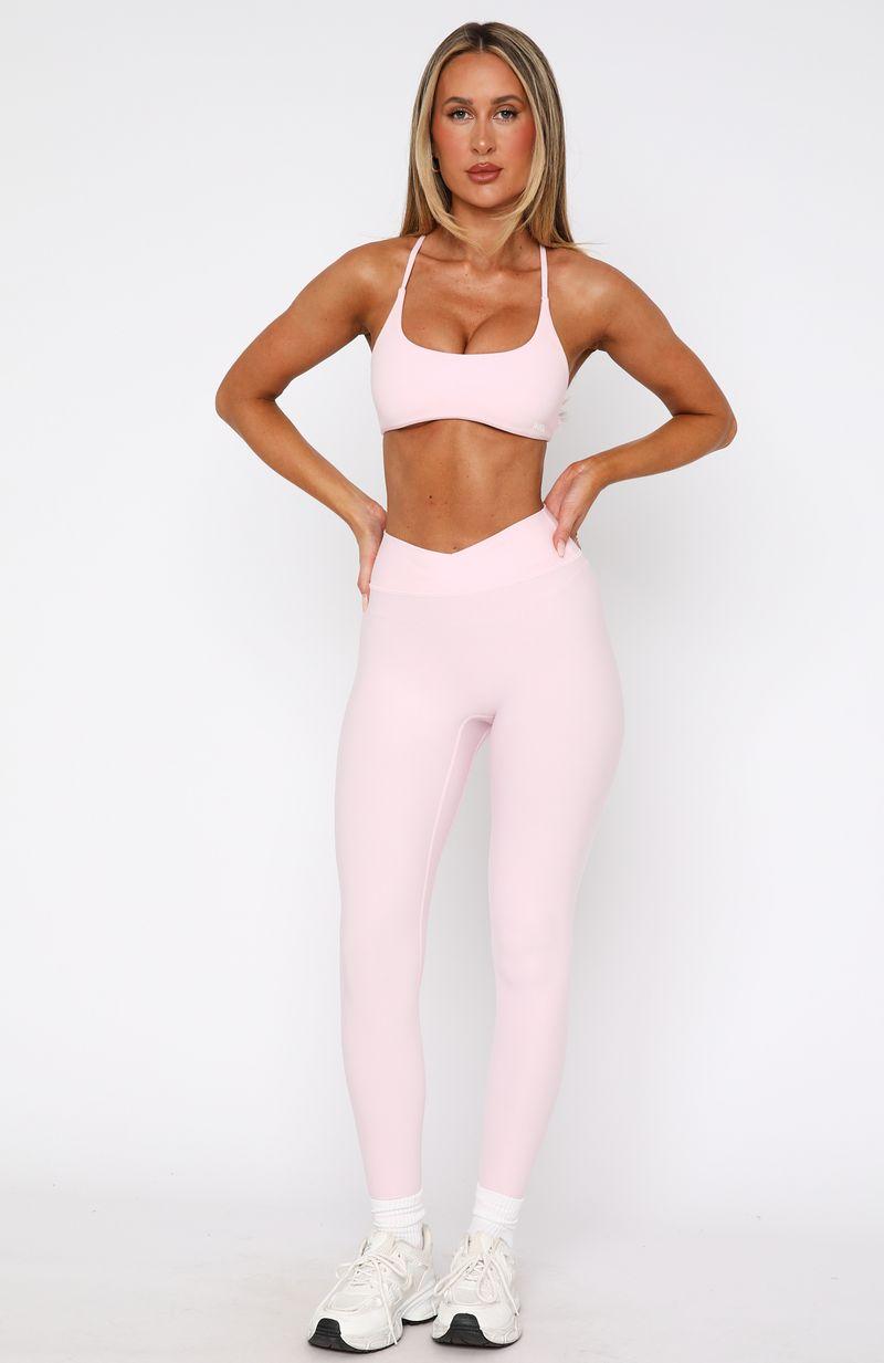 Ready Set Go Cross Front Leggings Ballet Pink Product Image