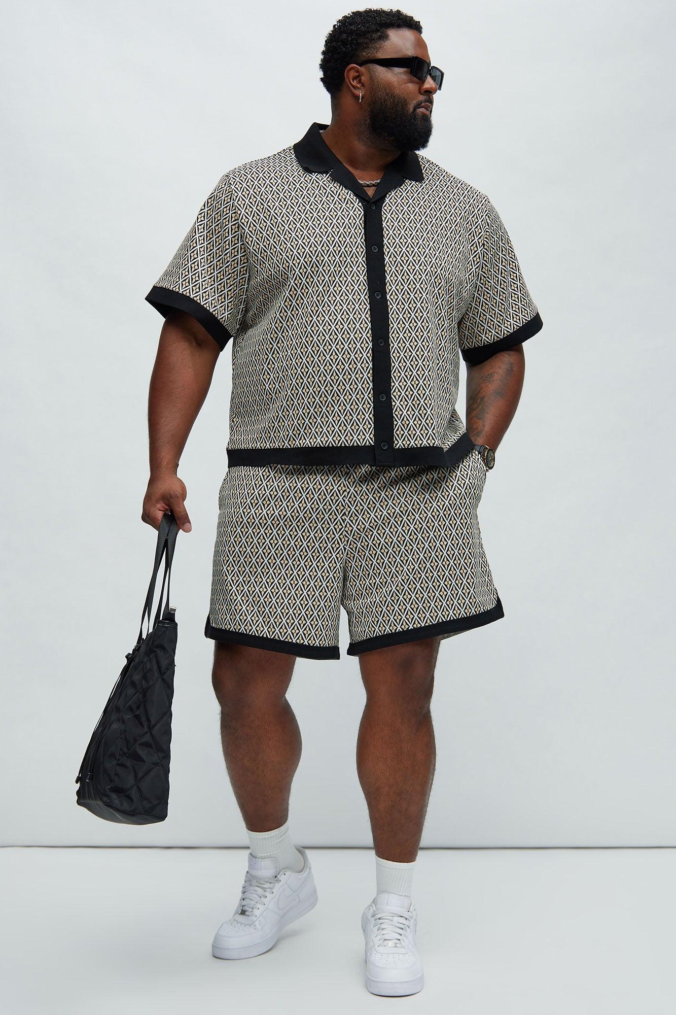 Rushmore Knit Warmup Shorts - Black/combo Product Image