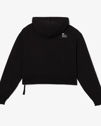 Short Cut Cotton Hoodie Product Image