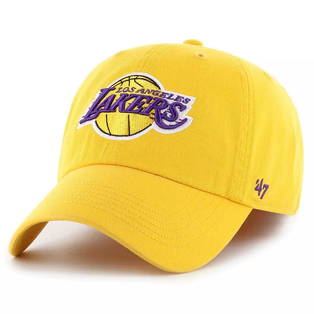 Men's '47 Gold Los Angeles Lakers  Classic Franchise Fitted Hat, Size: Large Product Image