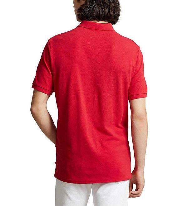 Polo Ralph Lauren Custom Slim Fit Solid Mesh Polo Shirt Product Image