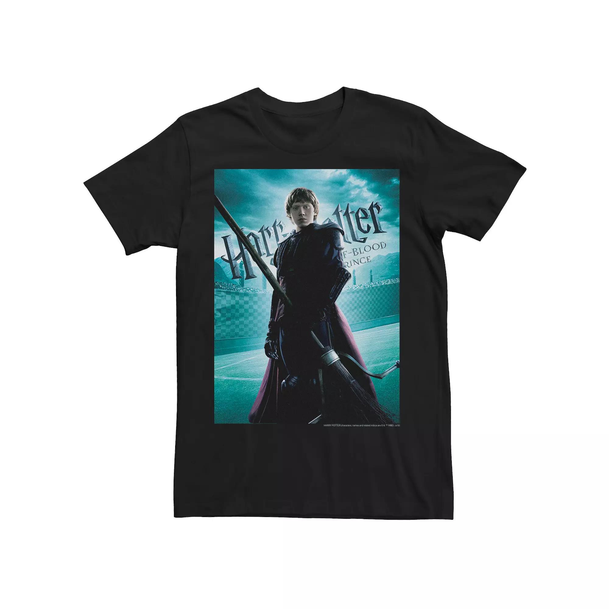 Men's Harry Potter Half-Blood Prince Ron Weasley Poster Graphic Tee, Size: Medium, Black Product Image