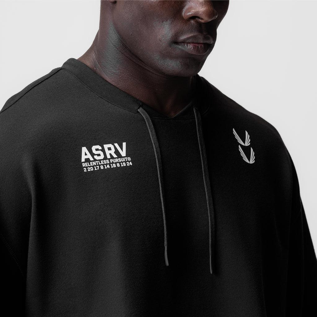 0945. Micro-Terry Warm-Up Tee - Black Product Image