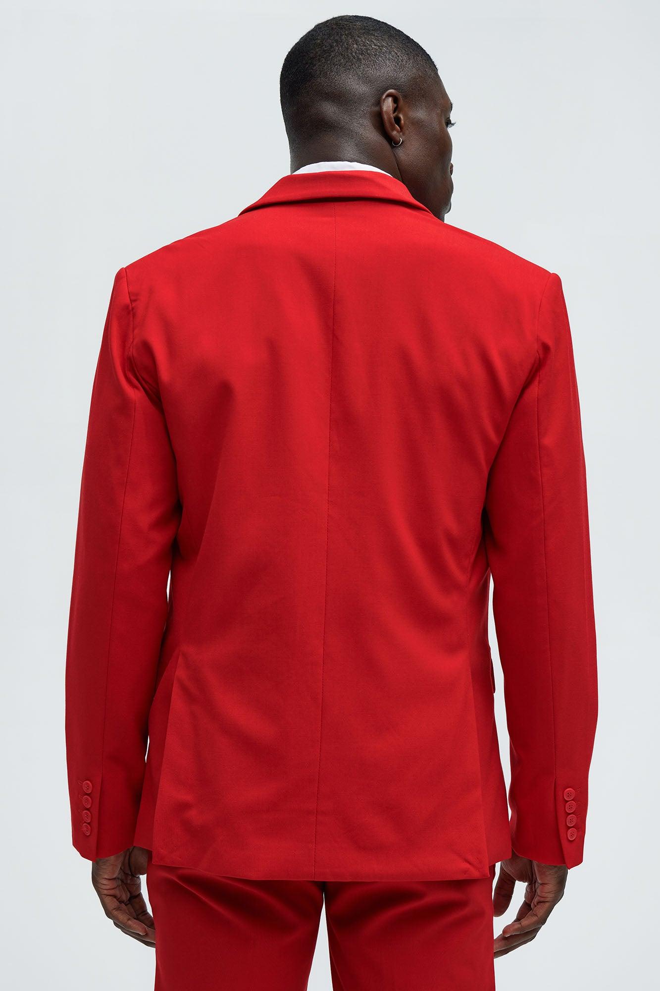 The Modern Stretch Suit Jacket - Red Product Image
