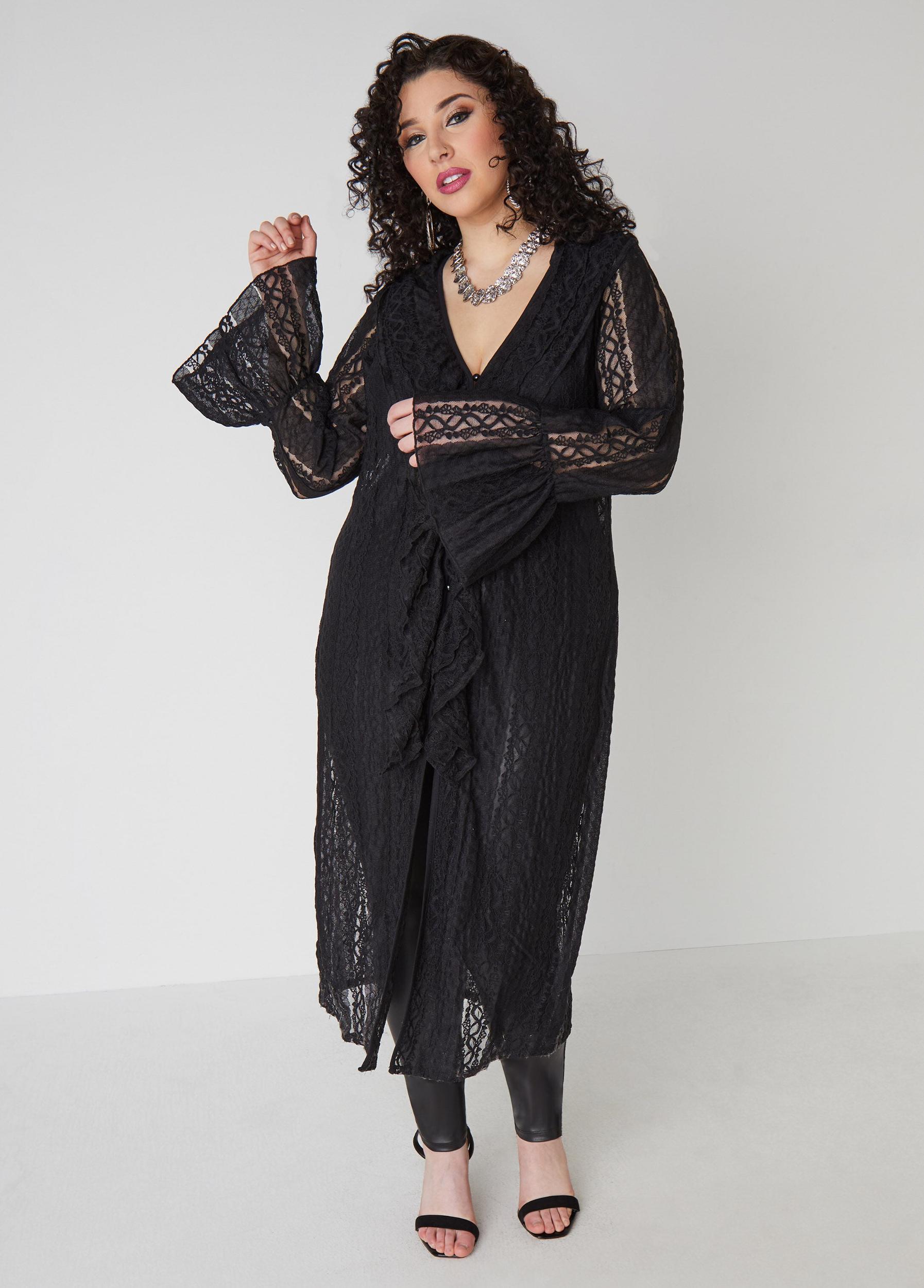 Ruffled Lace Duster Product Image