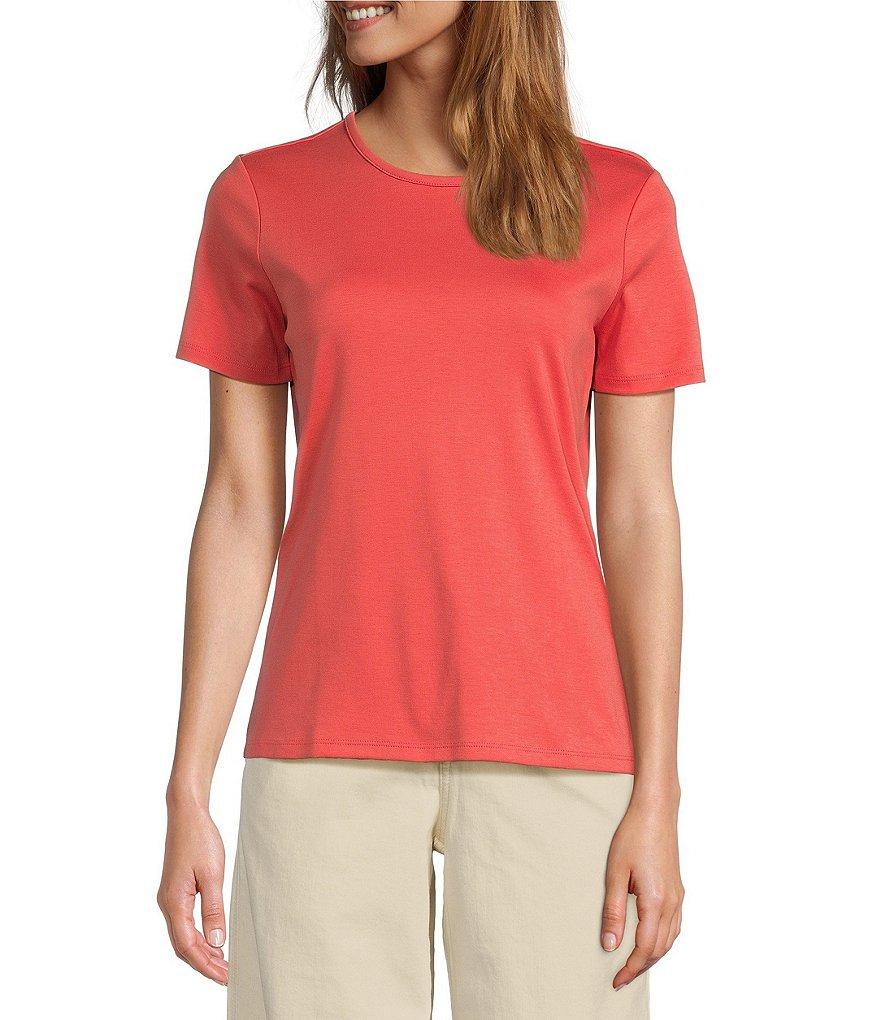 L.L.Bean Crew Neck Short Sleeve Tee Shirt Product Image