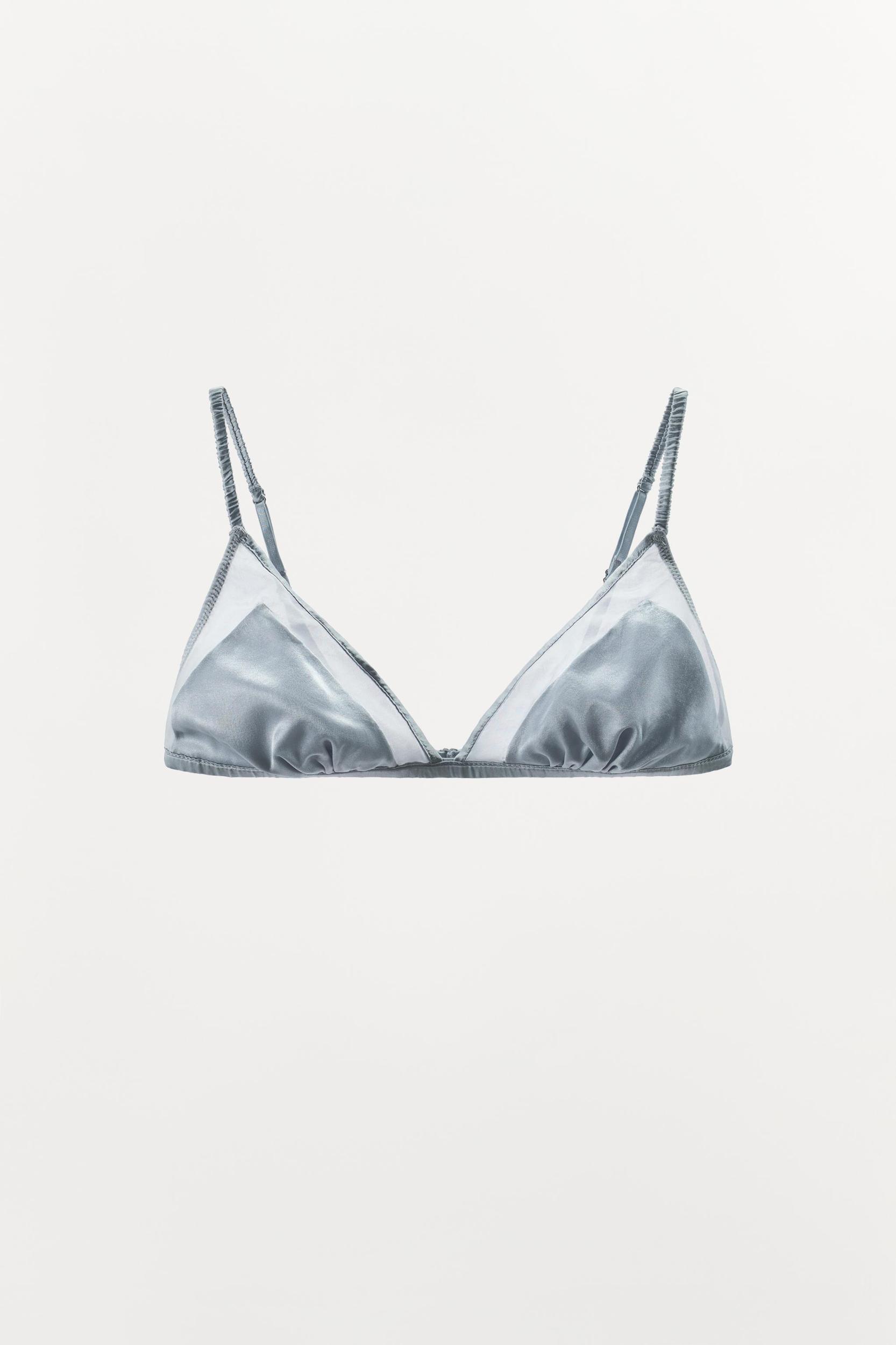 SILK TRIANGLE BRALETTE Product Image