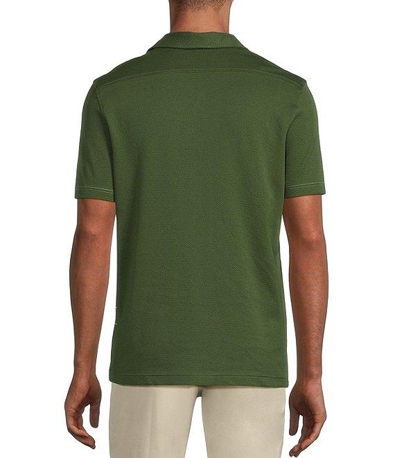 Murano From The Garden Collection Slim Fit Embroidered Short Sleeve Coatfront Shirt Product Image