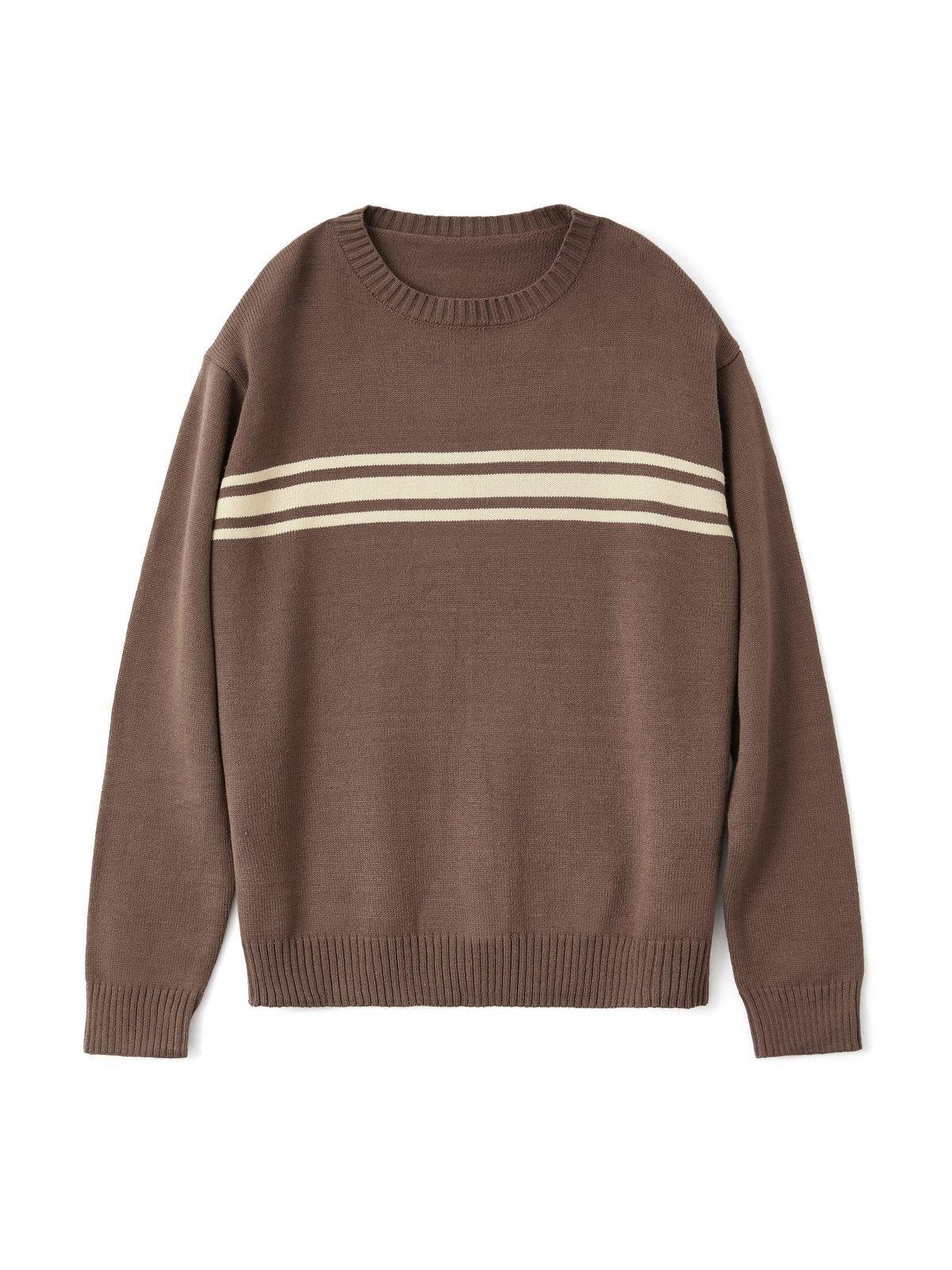 Vintage Three Striped Pullover Sweater Product Image