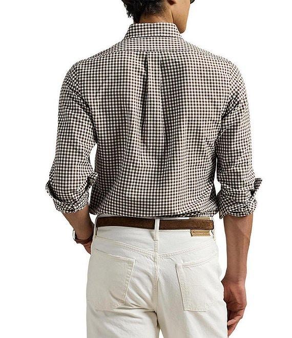 Polo Ralph Lauren Classic Fit Checked Oxford Long Sleeve Woven Shirt Product Image