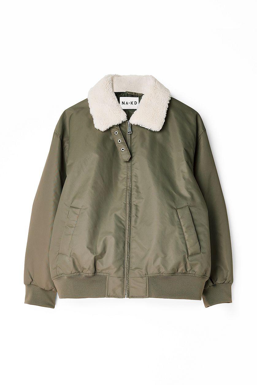 Oversized Bomber Jacket Product Image