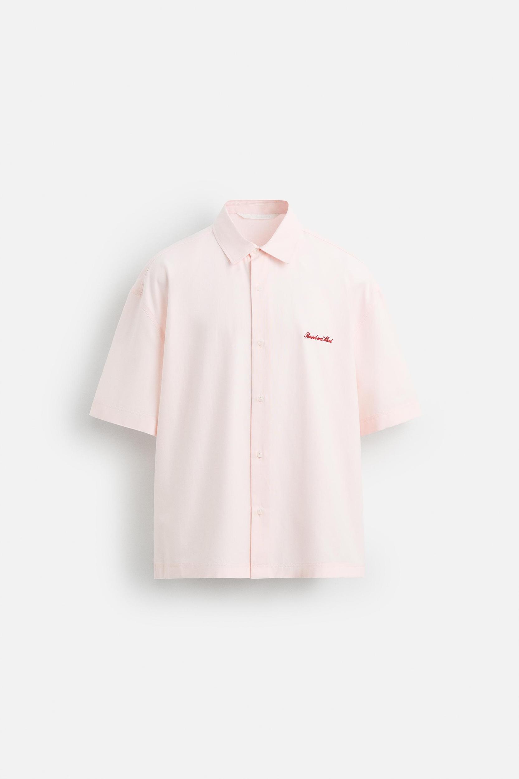 CONTRAST EMBROIDERY SHIRT Product Image