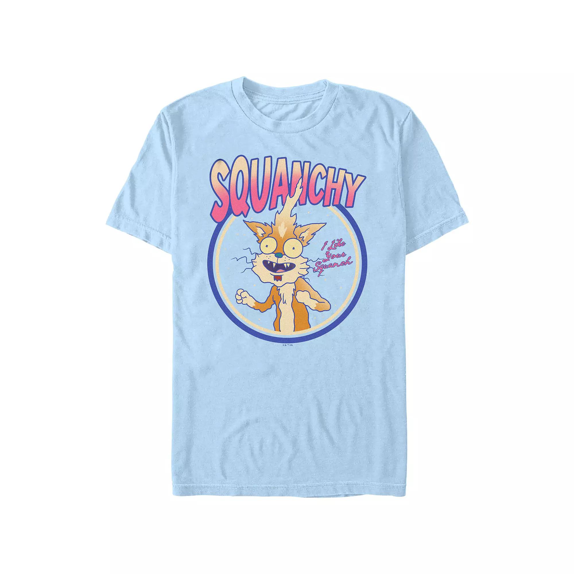 Men's Rick And Morty Squanchy Stamp Graphic Tee,  Product Image