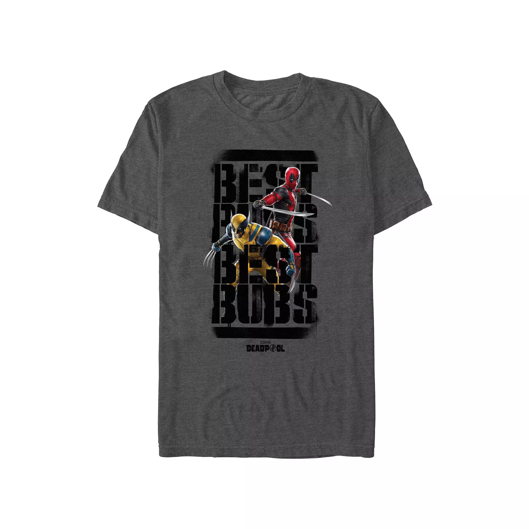 Men's Marvel Deadpool And Wolverine Best Bubs Poster Graphic Tee,  Product Image
