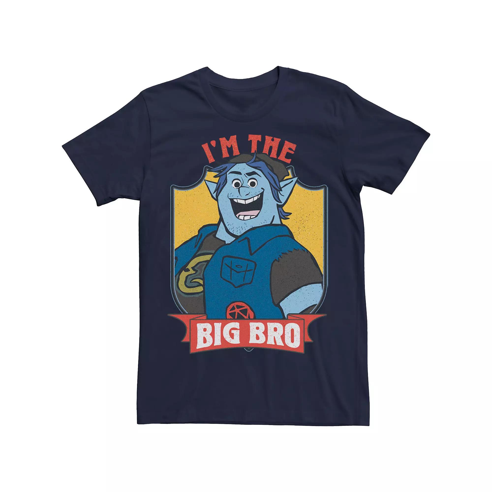 Disney / Pixar's Onward Barley Men's I'm The Big Bro Tee, Size: 3XL, Blue Product Image
