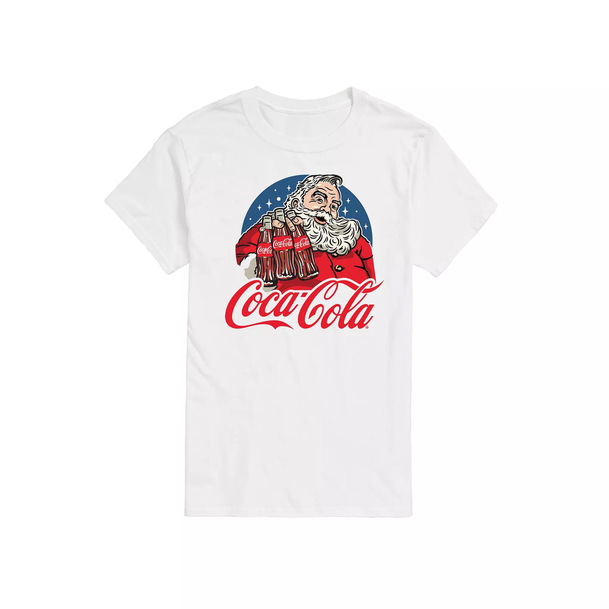 Big & Tall Coca-Cola Vintage Santa & Coke Bottles Graphic Tee, Men's,  Product Image
