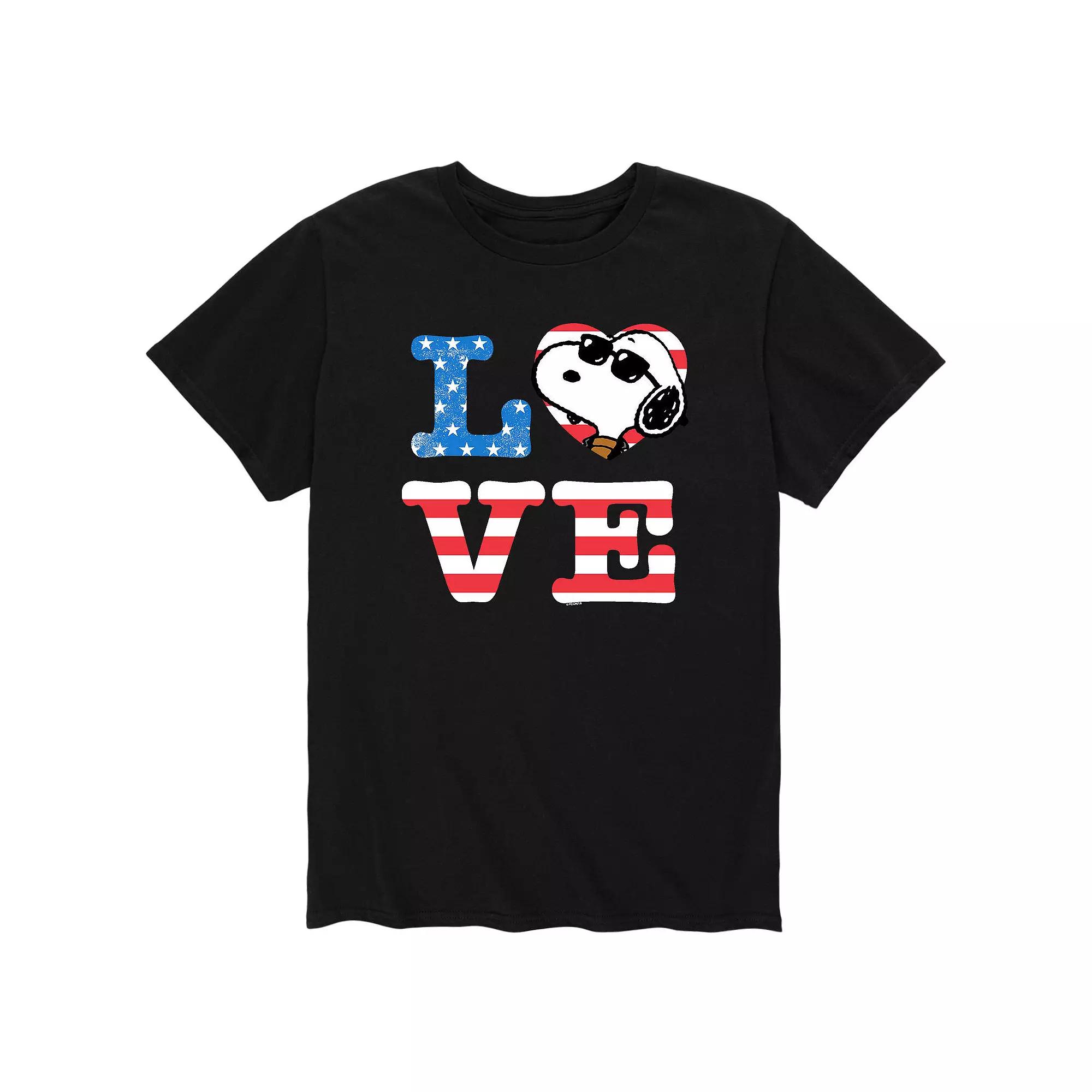 Men's Peanuts Snoopy Love Tee,  Product Image