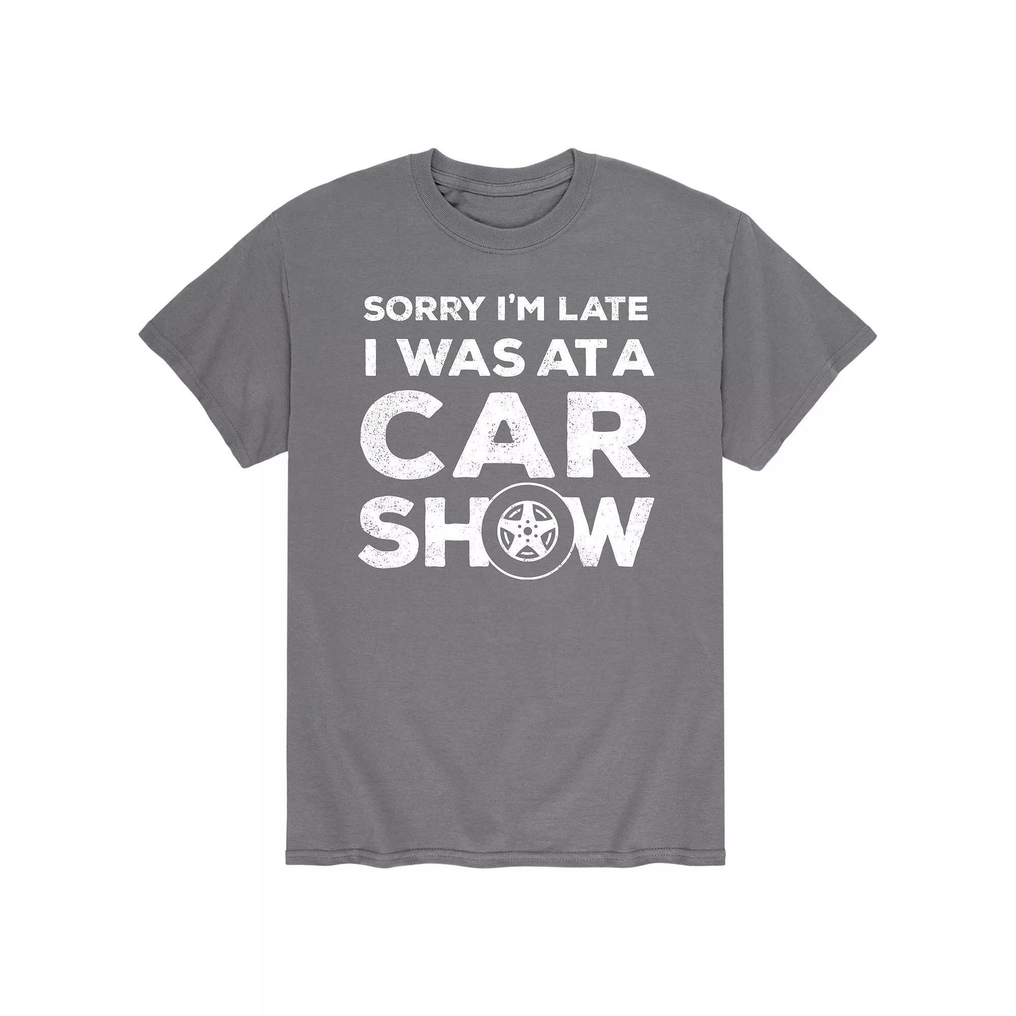 Men's Sorry I'm Late Car Show Tee,  Product Image