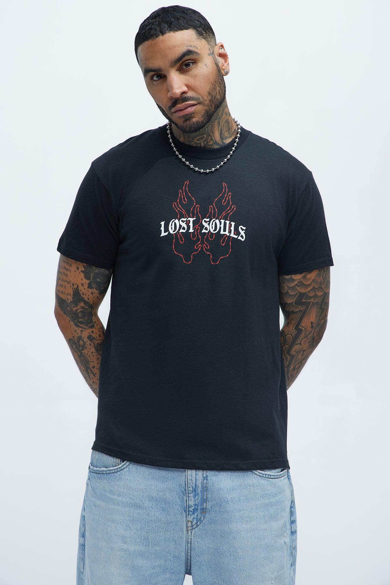Lost Souls Find Grace Short Sleeve Tee - Black Product Image