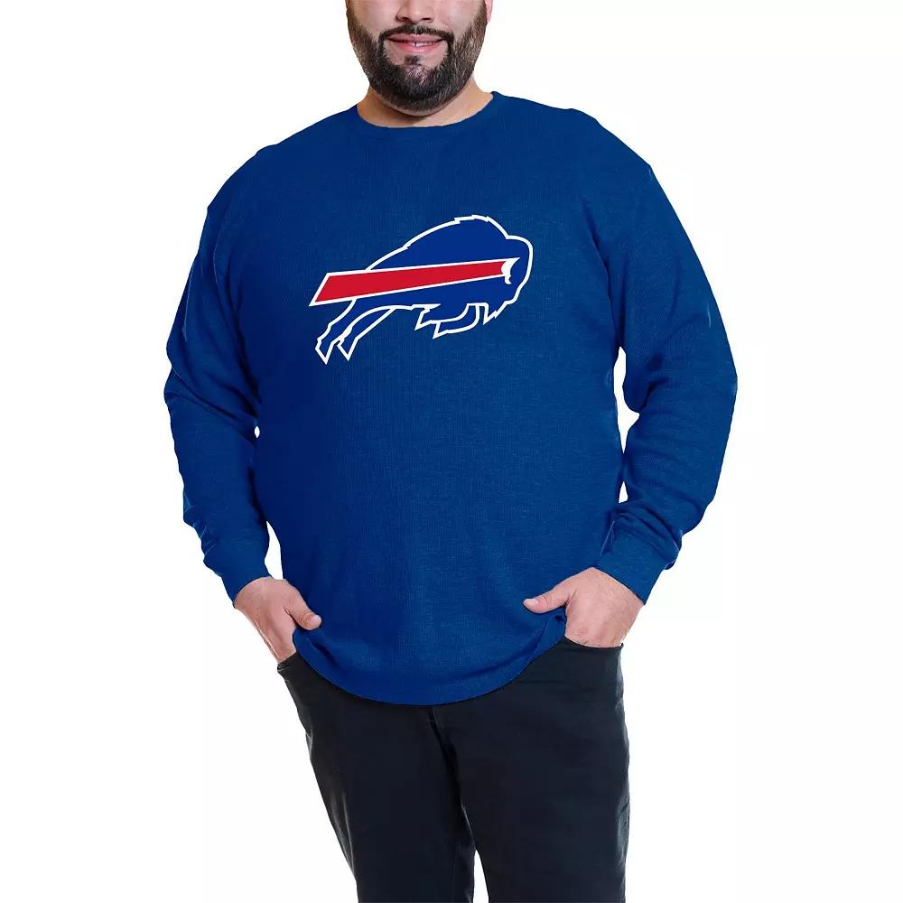 Men's Fanatics Josh Allen Royal Buffalo Bills Big & Tall Thermal Waffle Long Sleeve T-Shirt,  Product Image