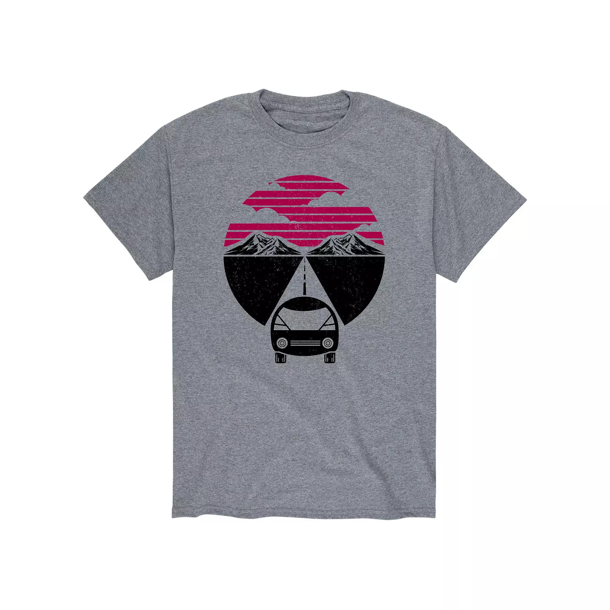 Men's Retro Mountains Car Tee,  Product Image