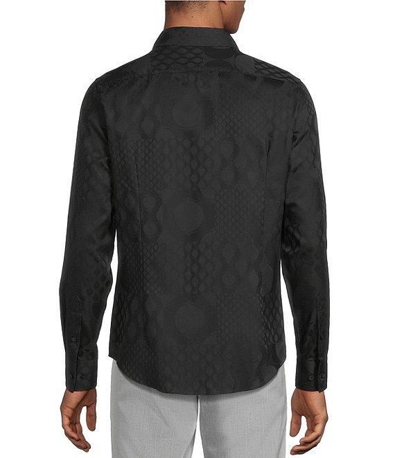 Murano The Murano Show Collection Slim Fit Bulb Pattern Jacquard Long Sleeve Woven Shirt Product Image