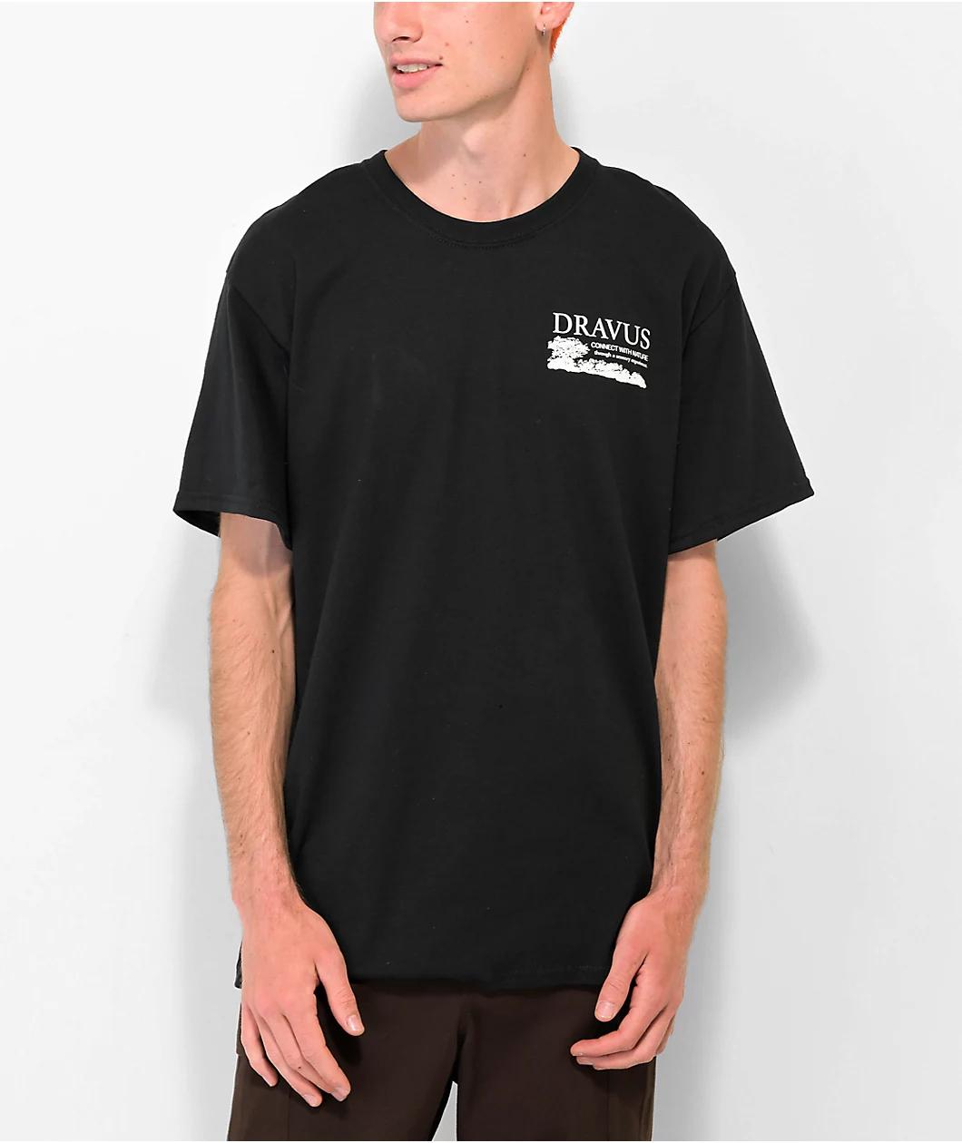 Dravus Forest Bathing Black T-Shirt Product Image