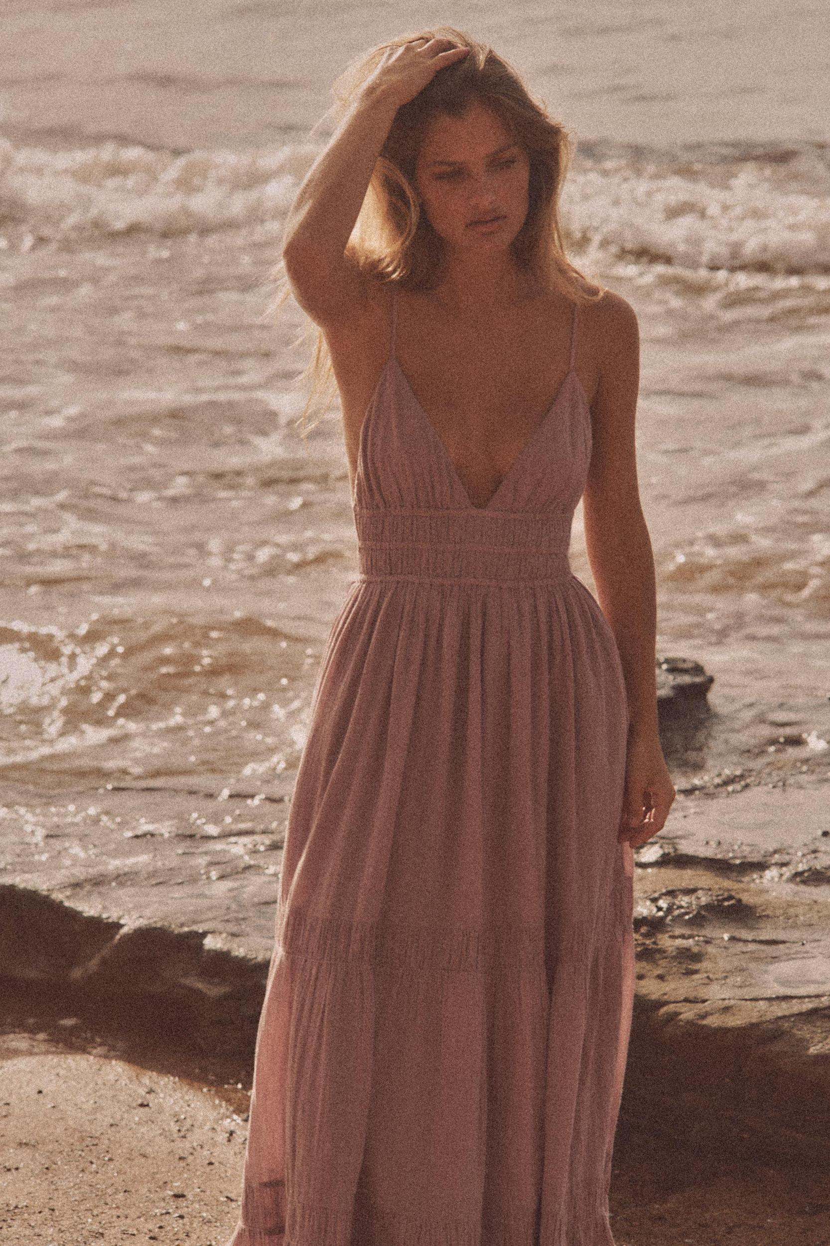 GAUZE MIDI DRESS Product Image