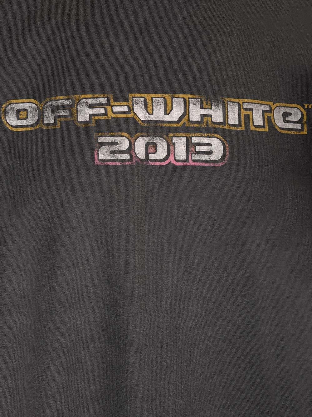 OFF-WHITE Off White™ Black Crew Neck T Shirt With Print Product Image