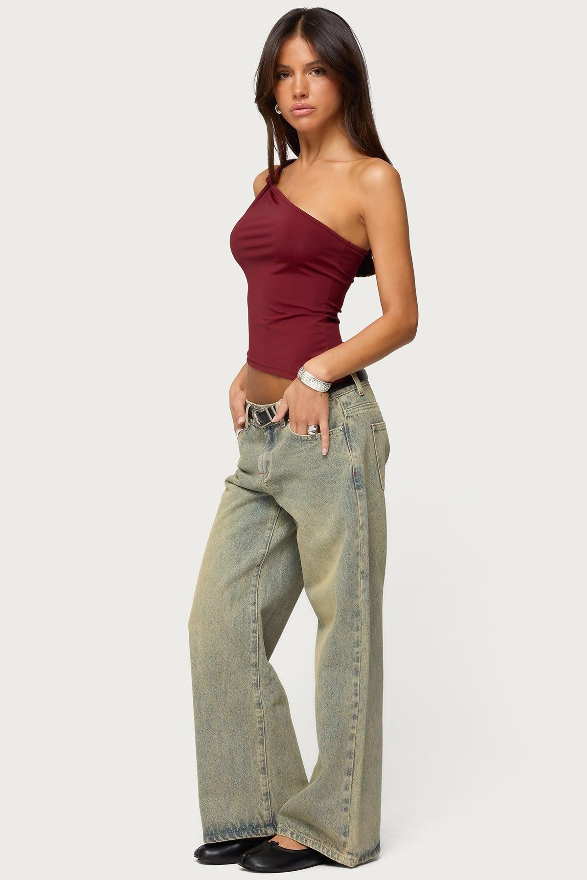 Petite Ace Low Rise Baggy Jeans Product Image