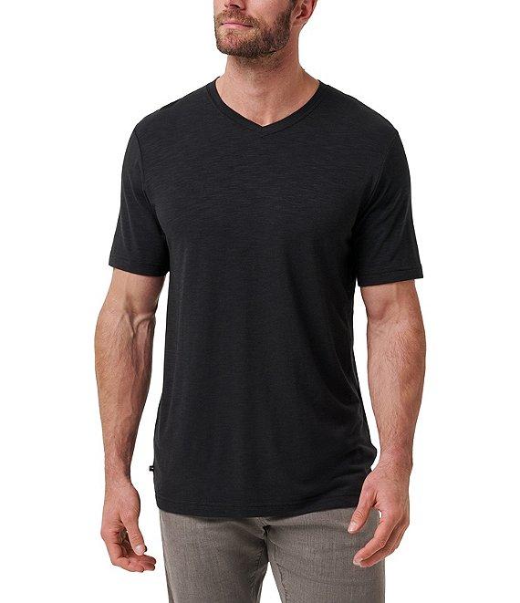 TravisMathew Cloud Stretch Short Sleeve V-Neck T-Shirt Product Image