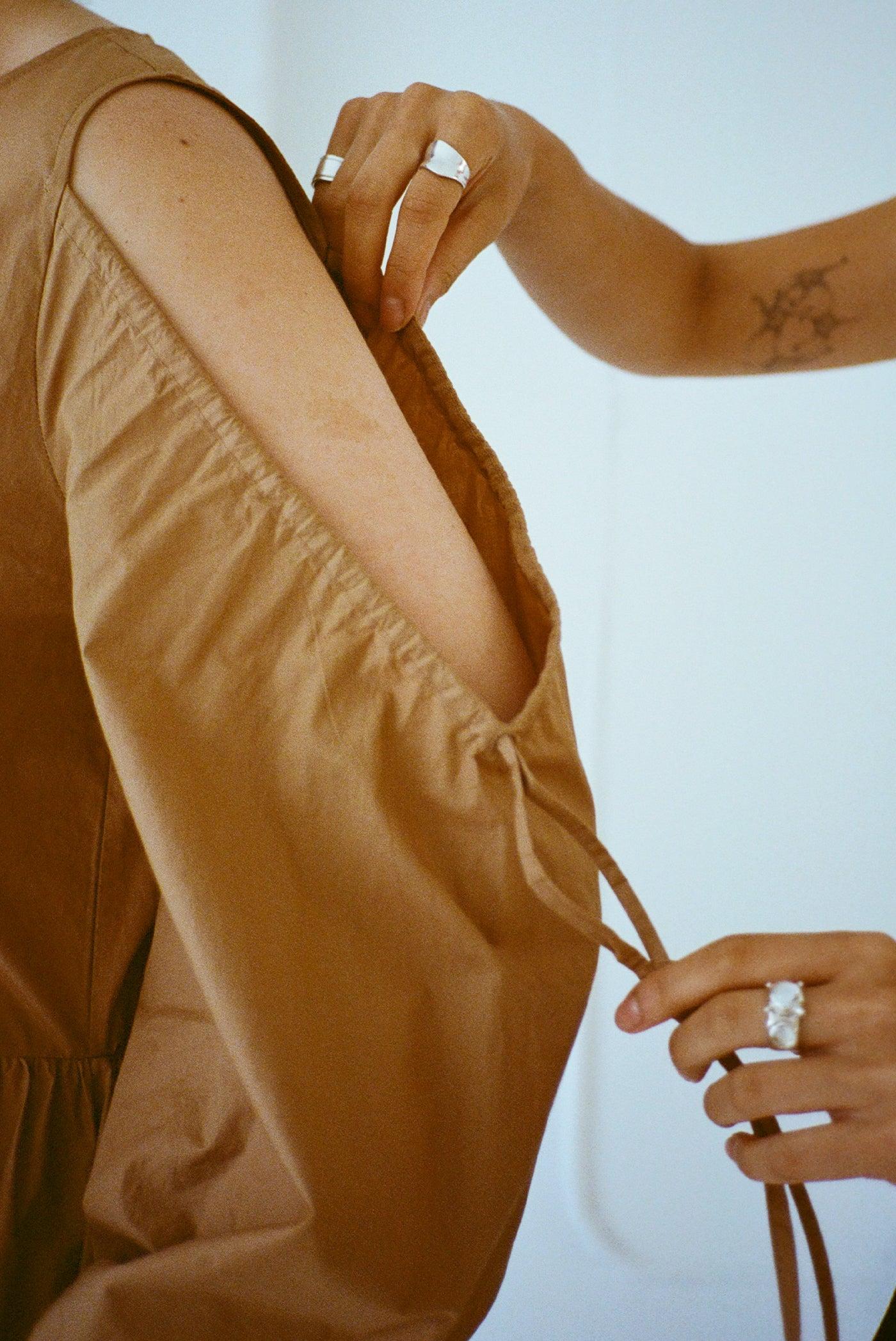 Amber Dress - Iced Coffee Product Image