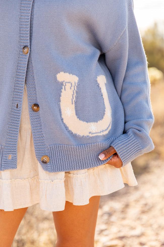 Golden Stirrups Horseshoe Cardigan Product Image