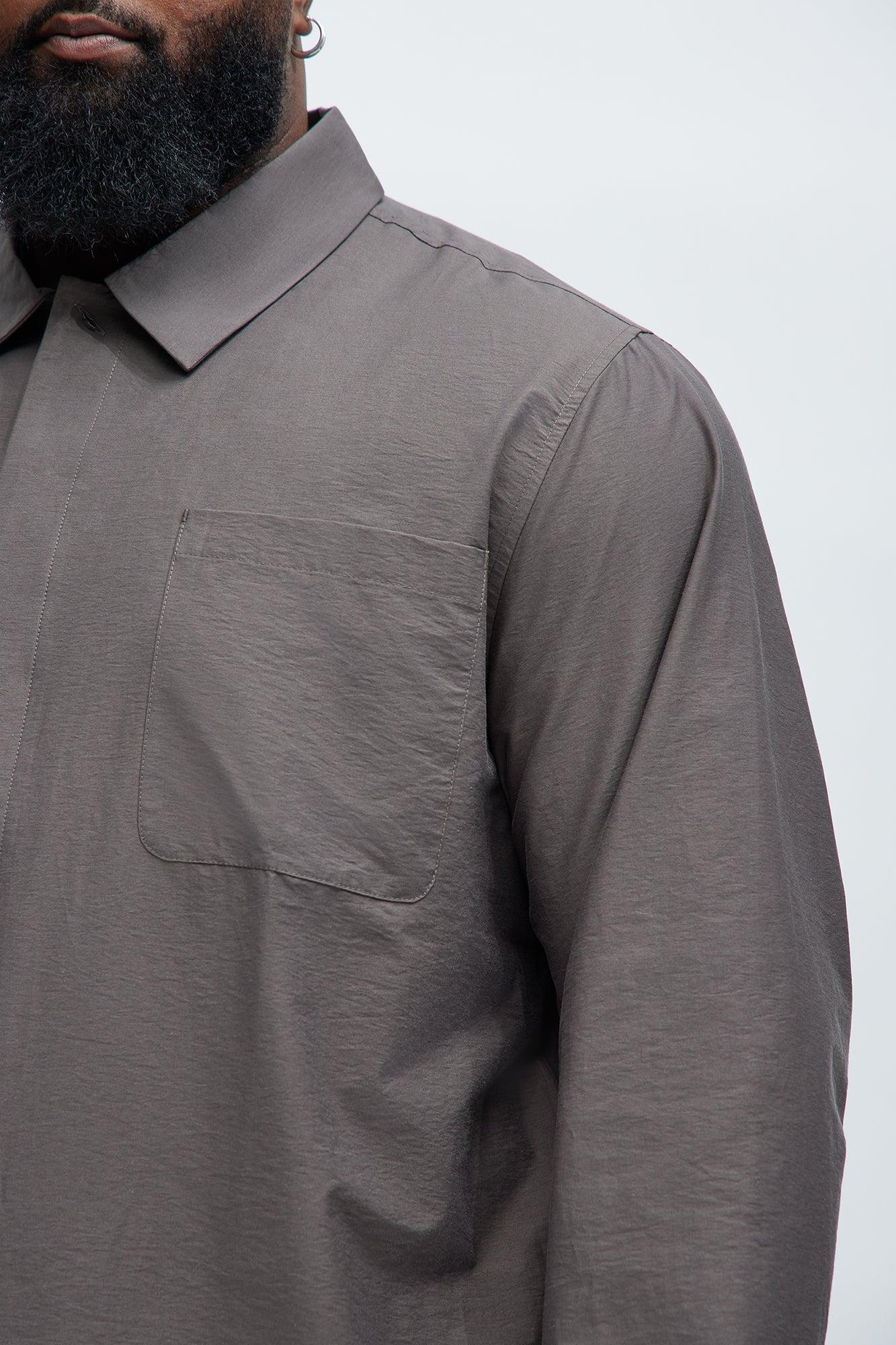 Too Easy Button Up Shirt - Brown Product Image