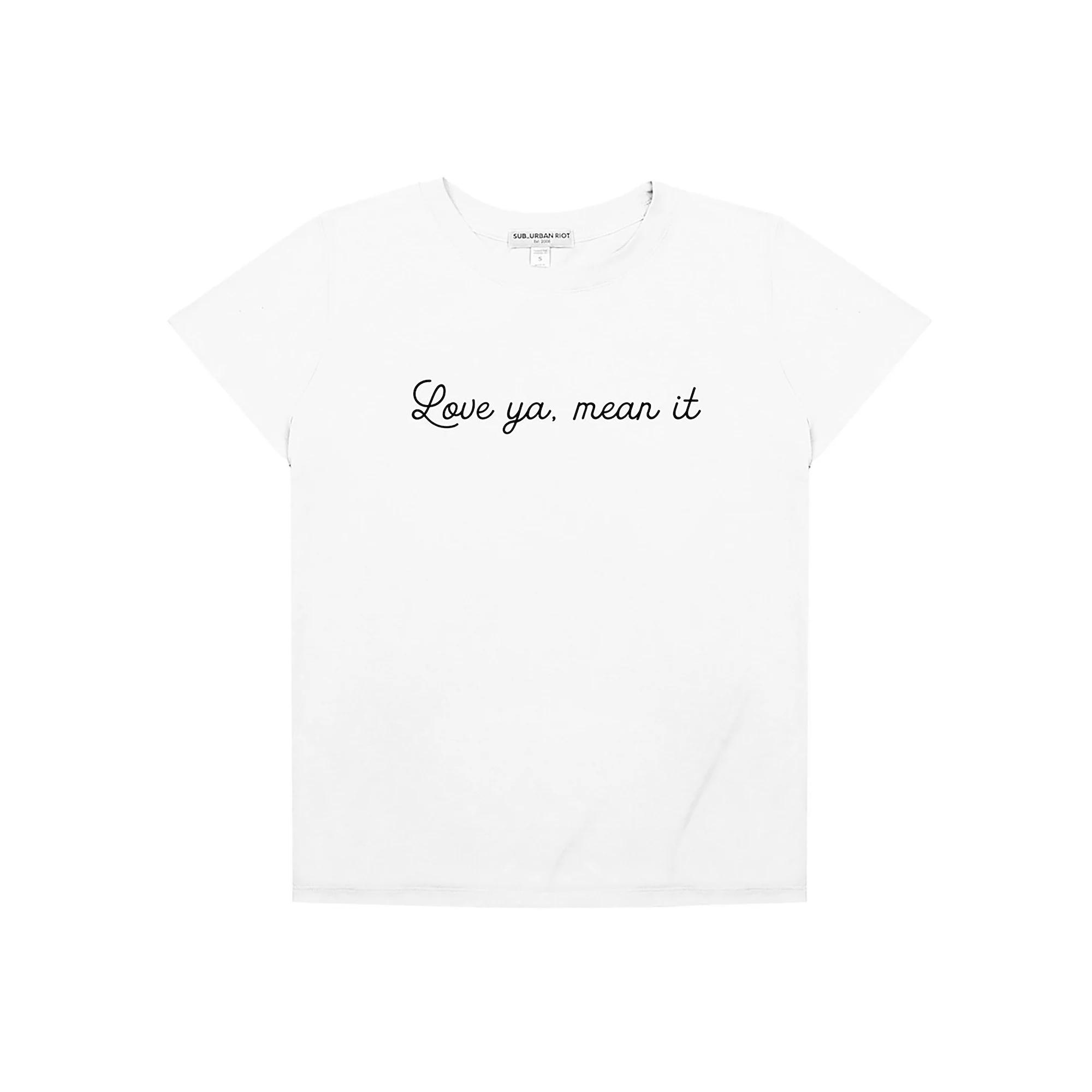 Women's Suburban Riot "Love Ya, Mean It" Graphic Tee, Girl's,  Product Image