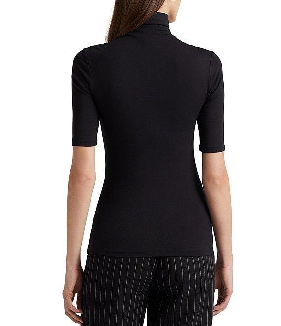 Lauren Ralph Lauren Knit Jersey Turtleneck Top Product Image