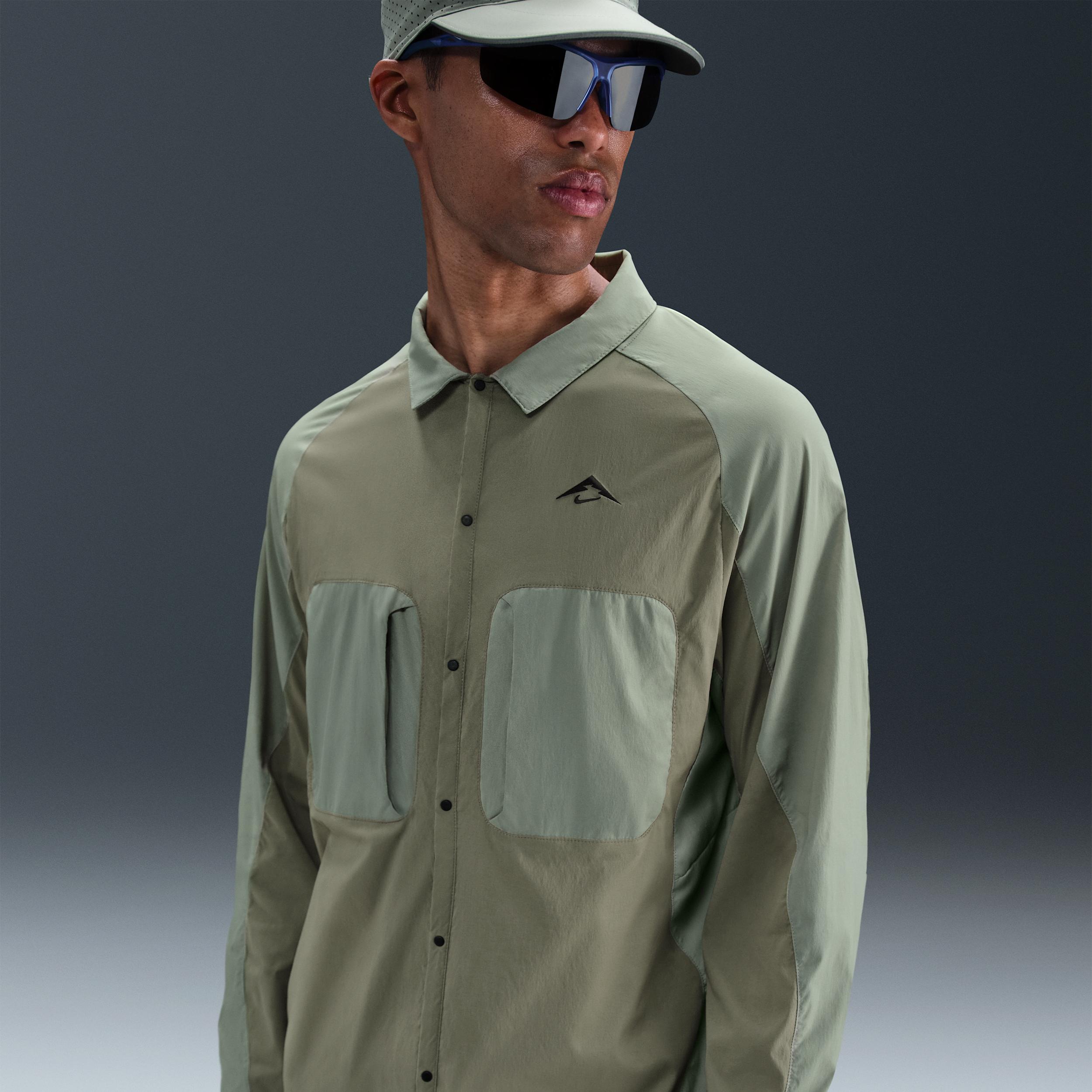 Nike Mens Trail Dri-FIT ADV UV Running Shirt Jacket | HJ5079-320 Product Image
