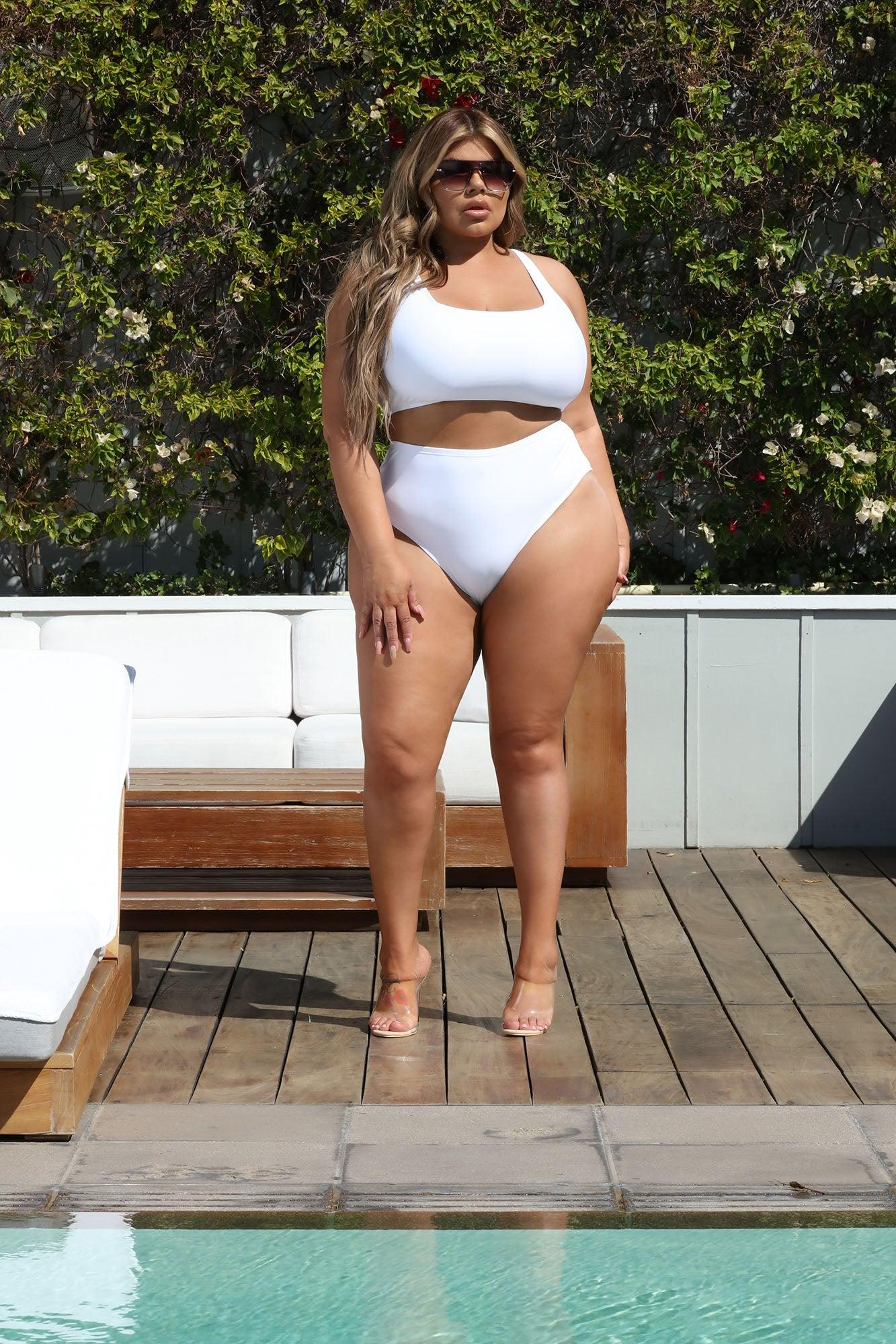 Maui Mix And Match Tank Bikini Top - White Product Image