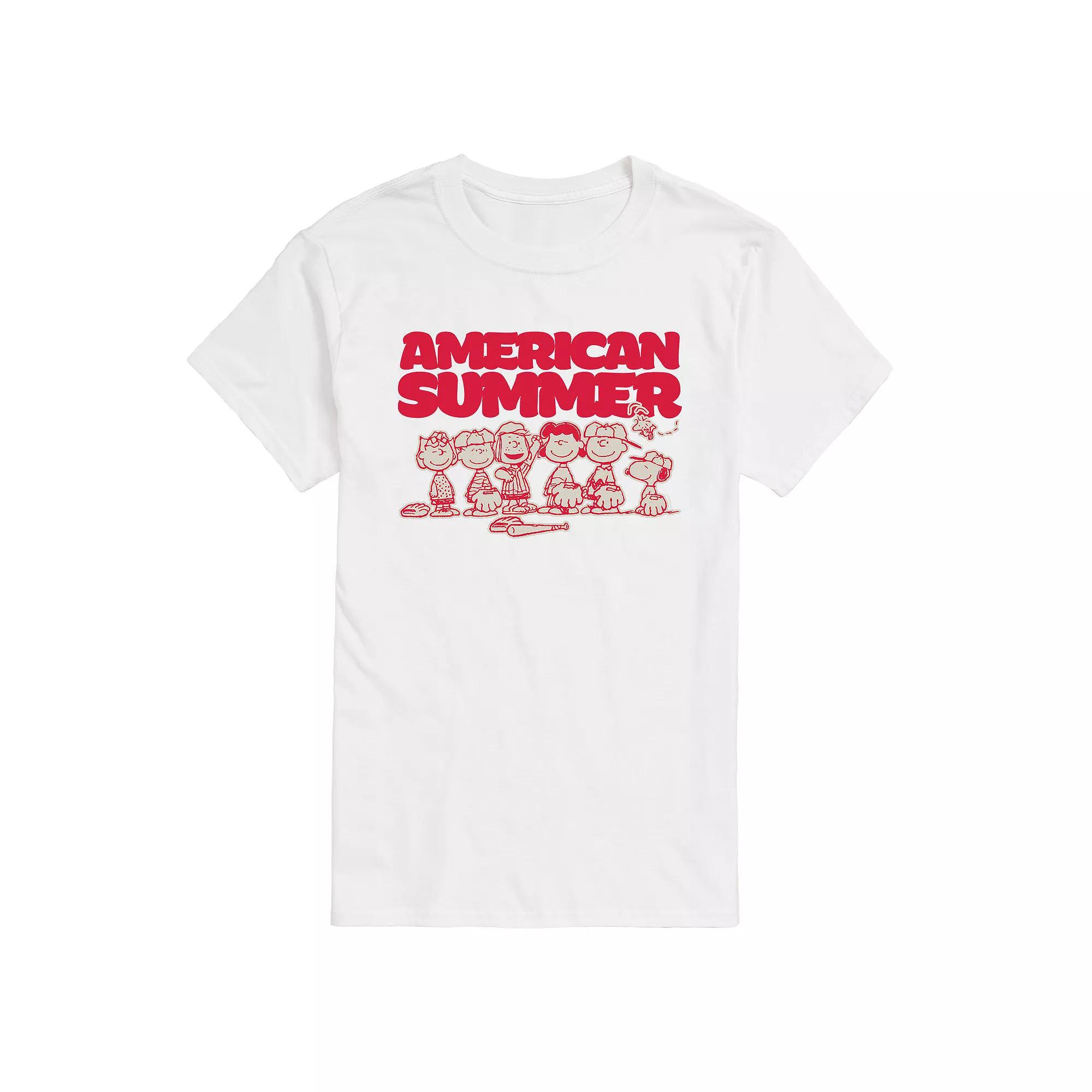 Men's Peanuts Summer Baseball Tee,  Product Image