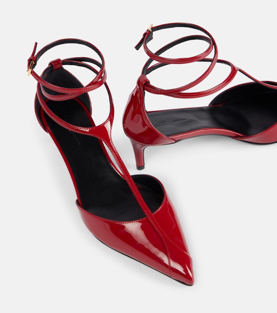 KHAITE Mia 45 Patent Leather Pumps In Red Product Image