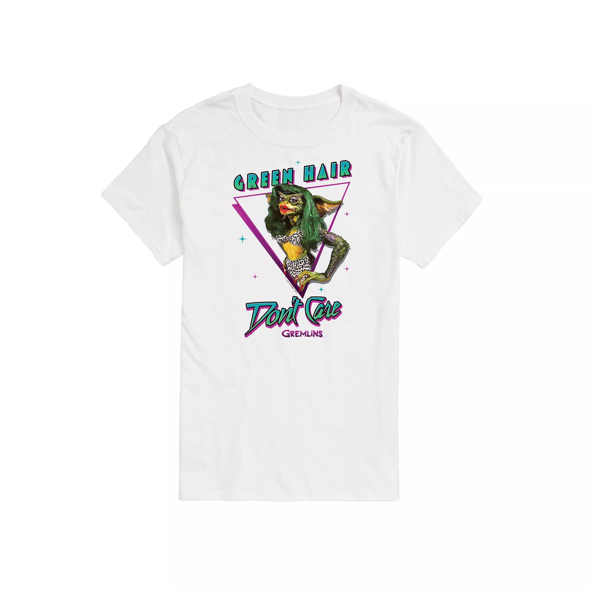 Men's Gremlins Green Hair Don't Care Graphic Tee,  Product Image