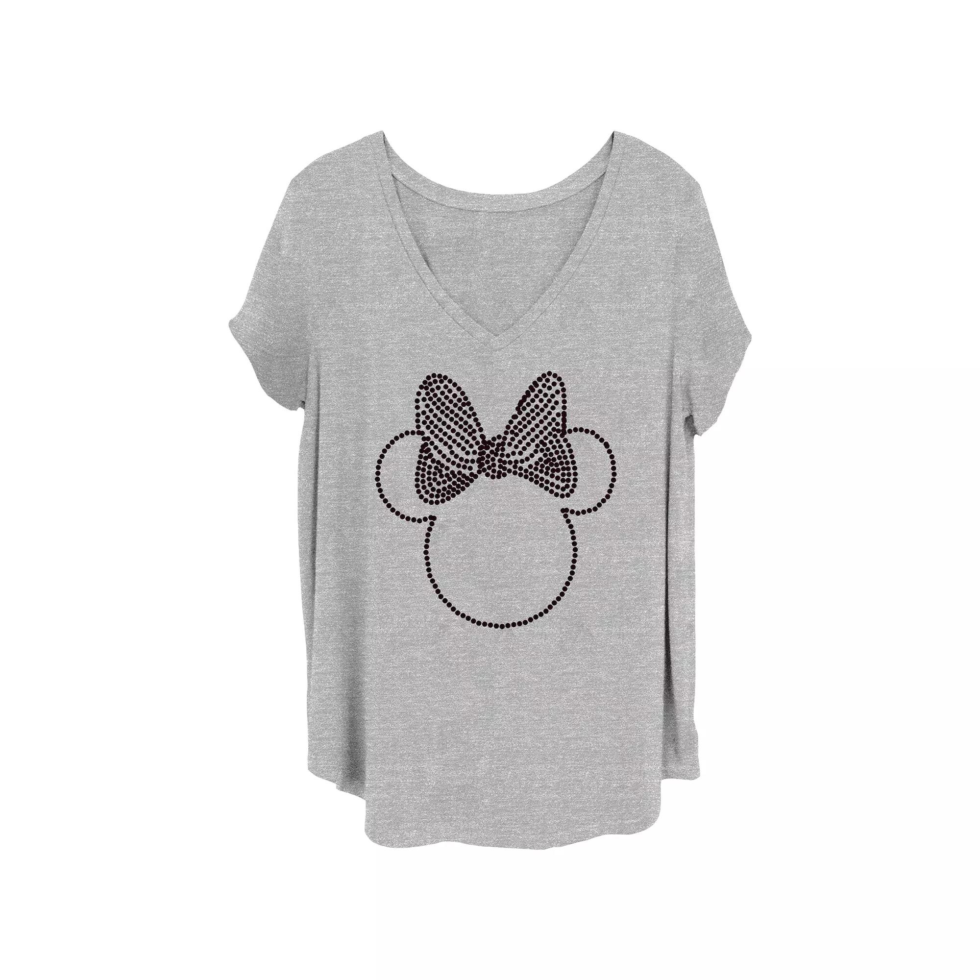 Disney's Minnie Head Outline Juniors' Plus Graphic Tee, Women's,  Product Image