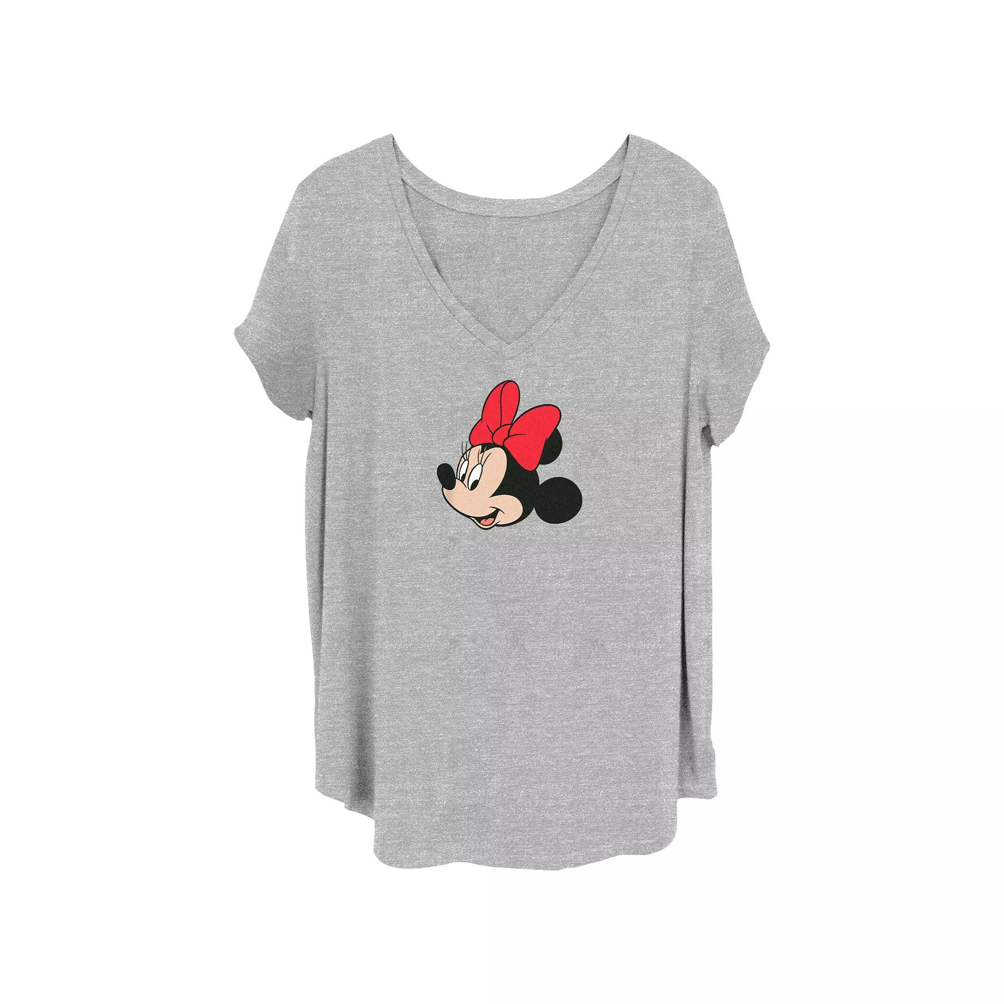 Disney's Minnie Mouse Smile Juniors' Plus Graphic Tee, Women's,  Product Image