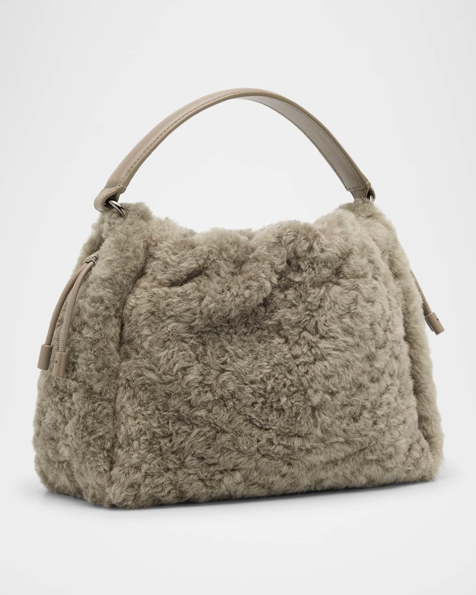 Small Shearling Bucket Bag Product Image