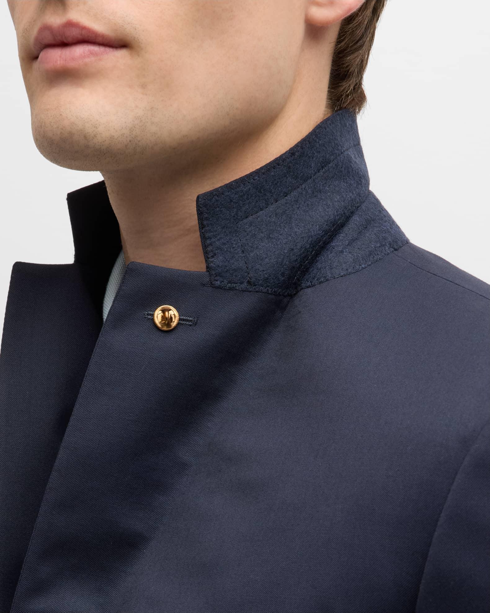 Men's Slim Wool Two-Piece Suit Product Image