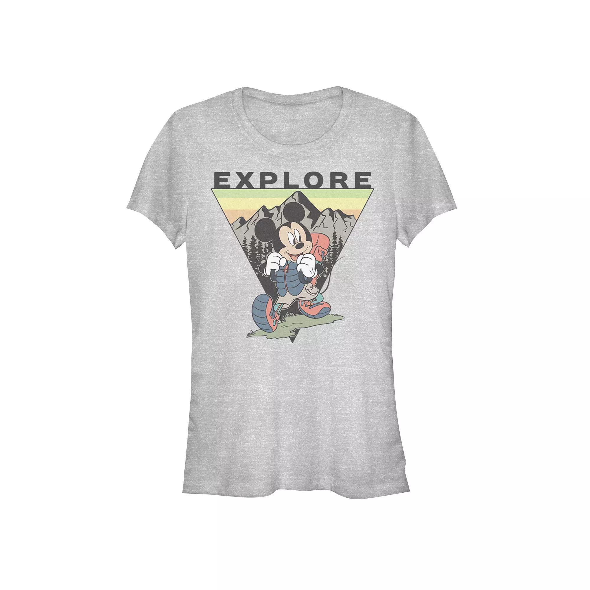Disney Women's Mickey Explore Portrait Tee, Girl's,  Product Image