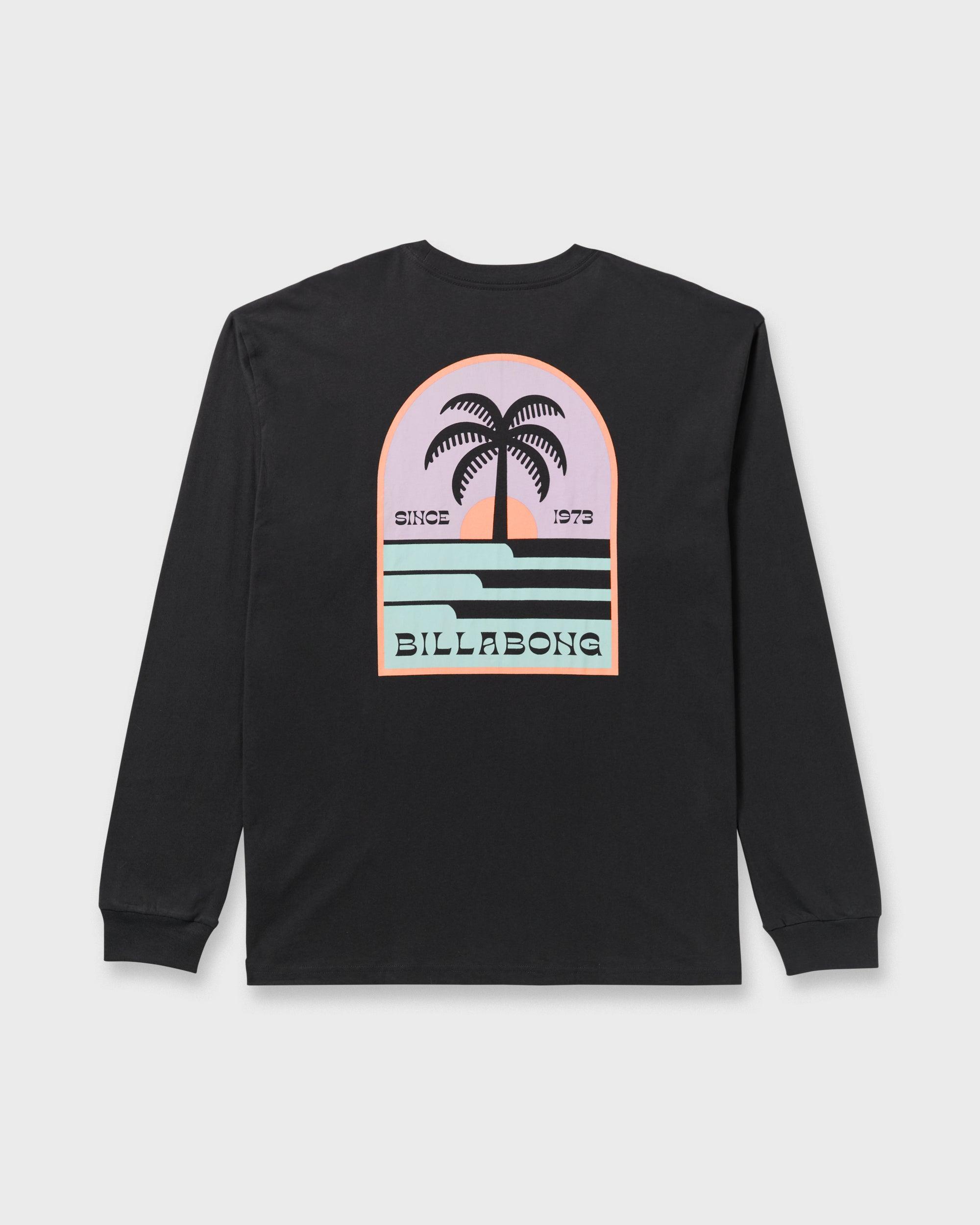 Portal Regular Long Sleeve T-Shirt - Washed Black Male Product Image