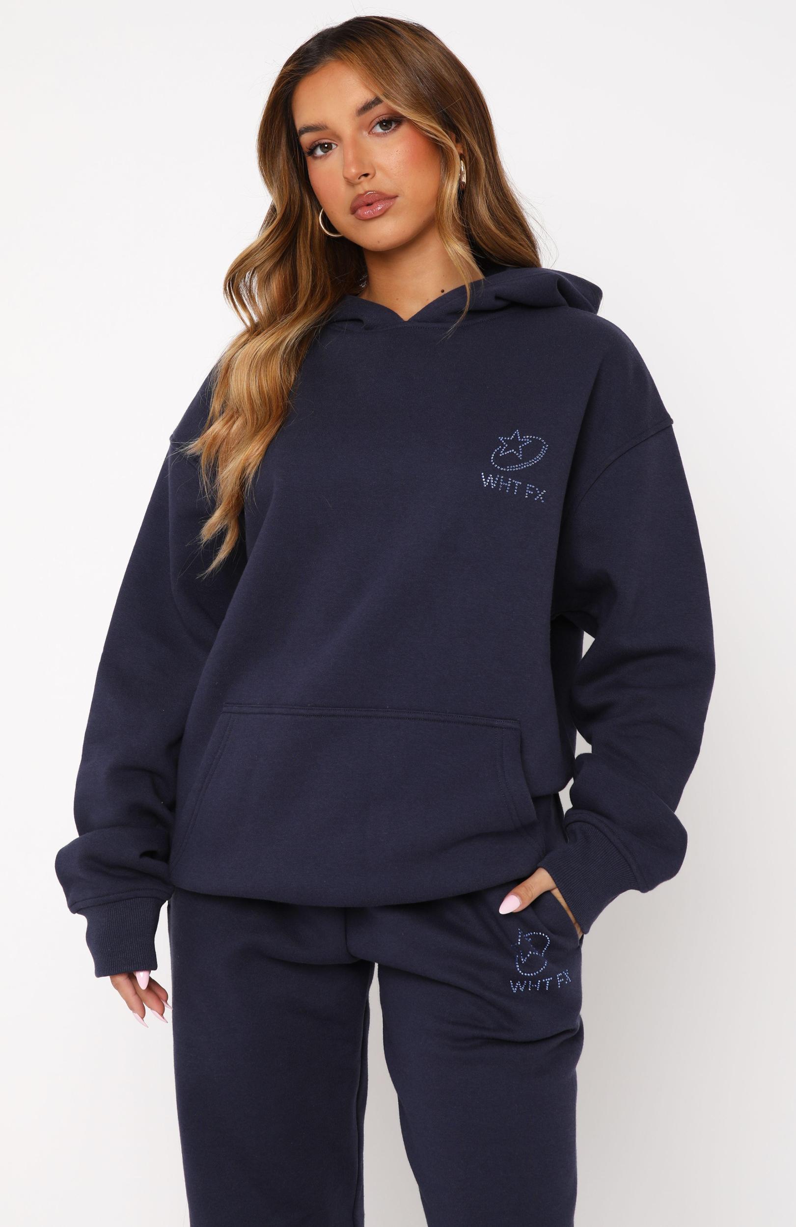 Always Shining Oversized Hoodie Navy Product Image